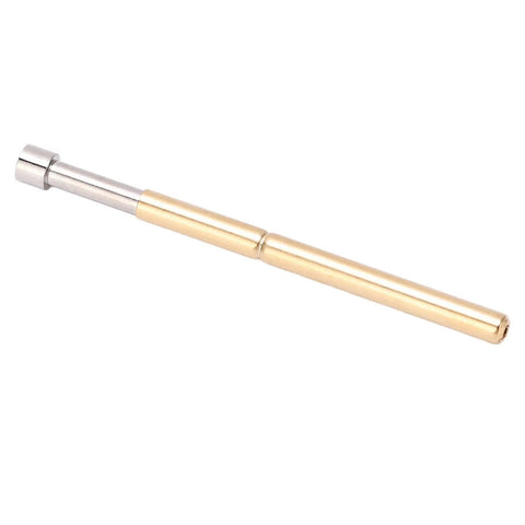 100 Pcs Spring Loaded Pogo Pin Set With Brass Concave Head For Stable High Frequency PCB Testing And Repeated Contacts, 33.35mm Length