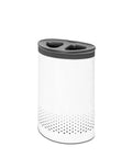 Big Ol Two-Section Laundry Hamper With Removable Inner Bags, Quick-Drop Opening, Discreet Lid, 14.5 Gallon Capacity, Ventilation Holes