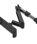 Heavy Duty Car Headrest Tablet Mount For Tesla Cybertruck Featuring Adjustable Steel Bracket that grips tight with telescopic arm.