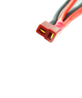 Close-up of RC T Plug Parallel Connector Kit With 14 AWG 10cm Silicone Cord One Female To Two Male Battery Extension Cables