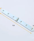 Heavy Duty 270 Degree Marine Strap Hinges Set Lokatall 10Pcs for Cabinets Tables Boxes Doors and DIY Projects 155x16mm Silver