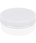 Awesome 360 Rotating Display Stand With Adjustable LED Lights And 11 Pounds Load Capacity showcasing a round white container.