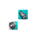 Prolinemax wood turning lathe components; two metal centers on a teal machine.