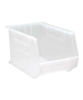 Ultra Stack And Hang Rugged Heavy Duty Part Organizer Clear Bins 18 Inches L By 11 Inches W By 10 Inches H 4 Pack Built For Garage