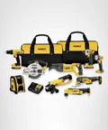 20V Max Cordless Tool Combo Kit with Drill Driver, Impact Driver, Oscillating Tool, Grinder, Circular and Reciprocating Saws, Bags