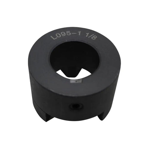 Beefy 1-1/8 Inch Bore L-Jaw Coupling Half Flexible L-095 Interchangeable With Standard L-Jaw Couplers 1/4 Inch Keyway Shaft Coupler