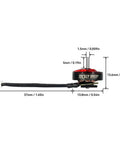Side view of 4 Pack 1102 Brushless Motors 18000KV Or 22000KV For Meteor75 75mm Frame RC FPV BWhoop Drone Replacement Set Black