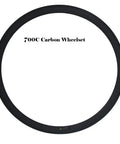 700C Carbon Wheelset For Road Bikes With 65mm Aero Rim, 25mm Wide, 24H Holes, T800 Carbon Fiber, Lightweight Performance, V Brake Compatible Rim