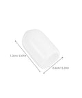 Top Shred Yardwe 100 Pcs Flexible White PVC Bolt End Caps Round Tube Protectors For Screw Thread Guarding And Snazzy Identification In Industrial Shop Jobs And Home Renos To Keep Threads Safe From Damage, 1.2 x 0.6 cm