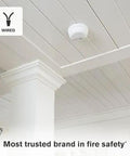 Ceiling-mounted Combination Smoke And Carbon Monoxide Alarm With Interconnect, Hardwired Detector With Battery Backup