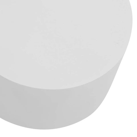 Heavy Duty 220 LB Capacity 20 Inch Round Mannequin Display Pedestal Stand In White For Retail Store Visual Merchandising And Shop Window Presentation Of Apparel Or Accessories With Iron Base - Top view.