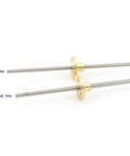 Stainless Steel Trapezoidal Lead Screw 300mm With Brass Nut Pitch 1mm Lead 1mm or 2mm For DIY Home Improvement Linear Guides High Precision Easy Install, lead 2mm and 1mm versions