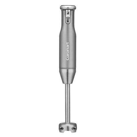 Game Changing Variable Speed Immersion Blender With 4 Cup Food Processor Plus Pro Whisk 400 Watt Powerhouse in silver color.