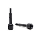 Alloy Metal Rear Wheel Axle Cups 7505 Set For 1 Tenth Scale RC Cars Upgrade Parts And Spare Replacement Accessories Compatible With DBX-10 Racing Buggy Durable Heavy Duty Hubs 2Pcs, shown from various angles.