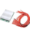 Top Shelf 48V 35A 13S BMS Balance Board For 18650 Lithium Battery Pack with wiring, compact silver circuit module sized for E-bike use.