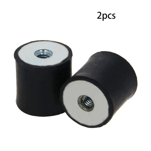 Two Pack M4 Rubber Vibration Isolators 15 By 15mm Female Thread Shock Absorbers Anti Vibration Mounts For Mini Split Heat Pumps Diesel Engines Harvesters Generators And Other Beefy Heavy Duty Equipment, 2pcs