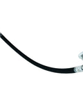 Heavy Duty Air Compressor Hose For Screw Compressors Premium Rubber Pneumatic Tubing with angled end fitting.