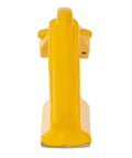 Front view of yellow anchor hook from 4 Pack Weld On Anchor Hooks 2 Ton G80 For Wrecker Crane Tractor Rigging And Lifting 4400 Lbs Working Load Limit