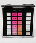 High Range Chlorine And Bromine Liquid DPD Color Replacement Comparator For Swimming Pool Spa Water Testing Compatible With 2000 Series Test Kits showing color scale for testing.