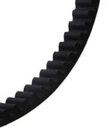 Close-up of 669-18-30 CVT Drive Belt Replacement For GY6 49cc 50cc Scooters Go Karts Mopeds ATV 4 Stroke with 30 degree pitch teeth detail