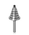 1 Pc 1 4 Inch Rabbet Router Bit Set With 6 Bearings Tenon Cutter And Anti Kickback Design For Woodworking Pros Who Need Smooth Cuts Up To 1 2 Inch Depth Fast, showing the router bit with multiple bearings.