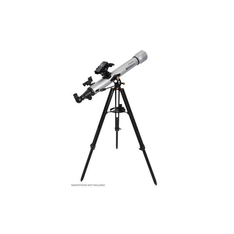StarSense Explorer LT 80AZ App Enabled Telescope With Smartphone Dock and tripod for beginners, 80mm refractor sky viewing kit.