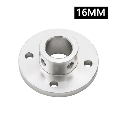 Two 16mm Aluminum Flange Coupling Connectors For RC Models Rigid Shaft Coupler Accessory For DIY Motors Lightweight Alloy With Anodized Finish