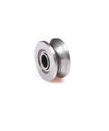 Close-up of a single 10 Pack 624VV V Groove Deep Groove Ball Bearing for guide rails in linear motion systems and walking rail traces.