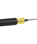 6 In 1 Tapping Tool From Klein Tools With Cushion Grip For Repairing And Cleaning Threads, visible with black handle and metal bit