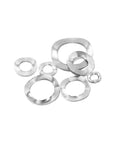 Heavy Duty Crinkle Wave Washer Set 350 Pcs Stainless Steel 304 Gasket Kit For M3 M4 M5 M6 M8 M10 M12 Spring Lock Washers With Wide Surface Area For Auto Bike Machinery And DIY Fastening, assorted sizes