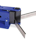 Side view of 4 Inch Metal Bender With Two And A Half Ton Pressing Power For Mild Steel And Aluminum Up To Three Eighths Inch Thick