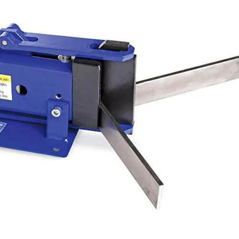 Side view of 4 Inch Metal Bender With Two And A Half Ton Pressing Power For Mild Steel And Aluminum Up To Three Eighths Inch Thick