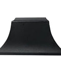 Satin black 1/2 Inch Iron Baluster Flat Shoe for Indoor Stairs, Square Screw Down Base, Durable Stair Part