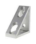 Heavy Duty 90 Degree Aluminum Corner Gusset L Bracket For 80 By 20 Extrusion, Inside Corner Support With Four 0.281 Inch Holes