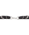 Nylon 3 Link Curb Strap With Black Finish For Western Riding Rugged All Day Tack Accessory Ideal For Trail Riding Training Ranch