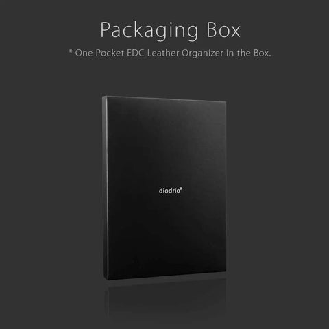 Packaging box for Full Grain Leather Pocket Organizer For Everyday Carry Pouch With Knife Holder And Pen Loop Rugged Chestnut