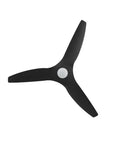 Real McCoy Sixty Inch Smart Outdoor Ceiling Fan With Remote For Indoor And Covered Patio Wet Rated Coastal Build Saltwater And Rust Resistant Matte Black three blades design
