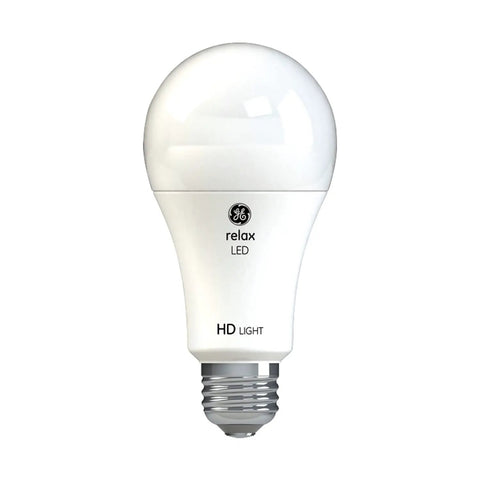 Relax LED 3-Way Bulb 5, 11, 16W Soft White A21 Standard Light Bulb For Home Use Energy Saving Replaces 30 To 70 To 100 Watt With Only 4, 7, 13 Watt California Compliant 1 Pack