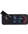 Beefed Up Excavator Heater Control Panel 7240823 Direct Replacement For Engine Cooling And Temperature Control Heavy Duty Spare Part For Tough Construction Equipment Restores Reliable Cabin Comfort And Performance black plastic panel with two knobs