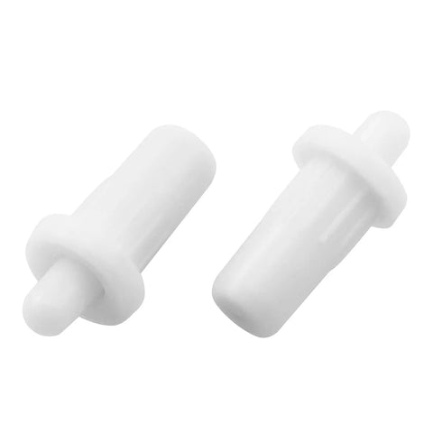 Heavy Duty 20 Pack Cabinet Door Repair Pins With Spring Loaded Damper Design For Smooth Shutter Hinge Replacement Plastic Furniture Fittings At 25Mm Length And 7.5Mm Diameter In Clean White Finish