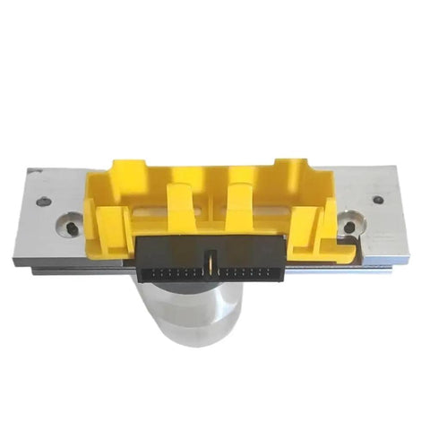 High Output Thermal Print Head For Barcode Label Printer Replacement Assembly 203 Dpi with yellow and silver components, designed for easy installation.