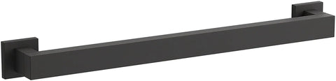 Square 18 Inch Grab Bar For Bathrooms Heavy Duty Metal Build With 300 Lb Load Capacity Corrosion Resistant Finish And Easy Mount Hardware