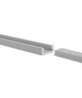 32 Inch Anodized Aluminum T Slot Track For Rock Solid Woodworking Jigs And Fixtures, showing detailed rail structure.