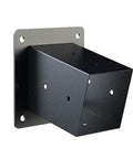 Slanted Roof Pergola Bracket Kit For DIY Woodworks 4x4 Post Base One Third Way Corner Bracket With 15 Degree Tilt Weatherproof Wall Mount