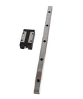 Slick And Fast Linear Guide Rail And Slider Kit With Ball Bearing Steel Block For Ultra-Precise Motion, P-Grade Linear Motion System For 3D Printers, CNC Machines, And Automation Equipment (300mm), silver rail and black slider