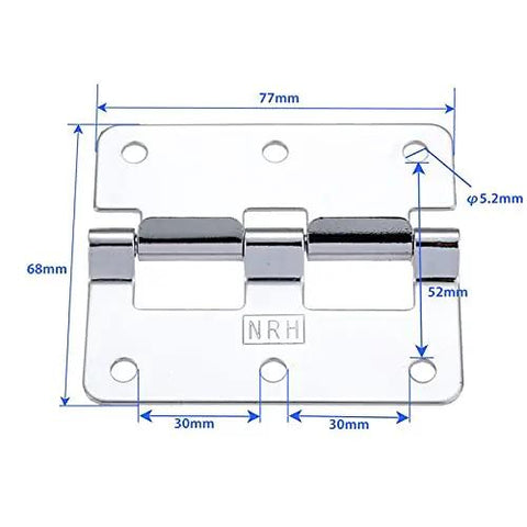 Detachable Flight Case Hinge For Cabinet Doors And Wardrobes, heavy-duty industrial hinge with dimensions and metal finish