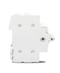 Heavy Duty Circuit Breaker For Foolproof Wiring And Rapid Short Circuit Power Cutoff With Tight Overload Shutoff Guard For Smooth Sailing Electrical Gear Setup, side view.