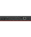 Rock Solid Universal Laptop Dock With Built In Crisp Audio For Next Level Quad 4K Or Bold 8K Video And Blazing 40Gbps Data Flow showing connection ports.