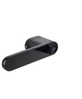 Solid Wood Indoor Door Handle Lock With Silent Hardware For 35-50mm Thick Doors, Orange Finish 60A2, Easy Install, angle view
