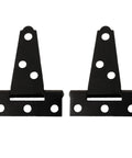 2 Pcs Galvanized T Shaped Gate Hinges, Rust Resistant, 2 Inch Heavy Duty T Strap Hinges for Wooden Fence and Shed Doors